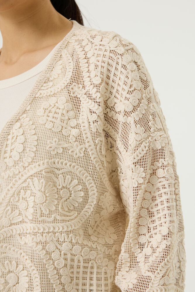 Crochet Cardigan - Off White