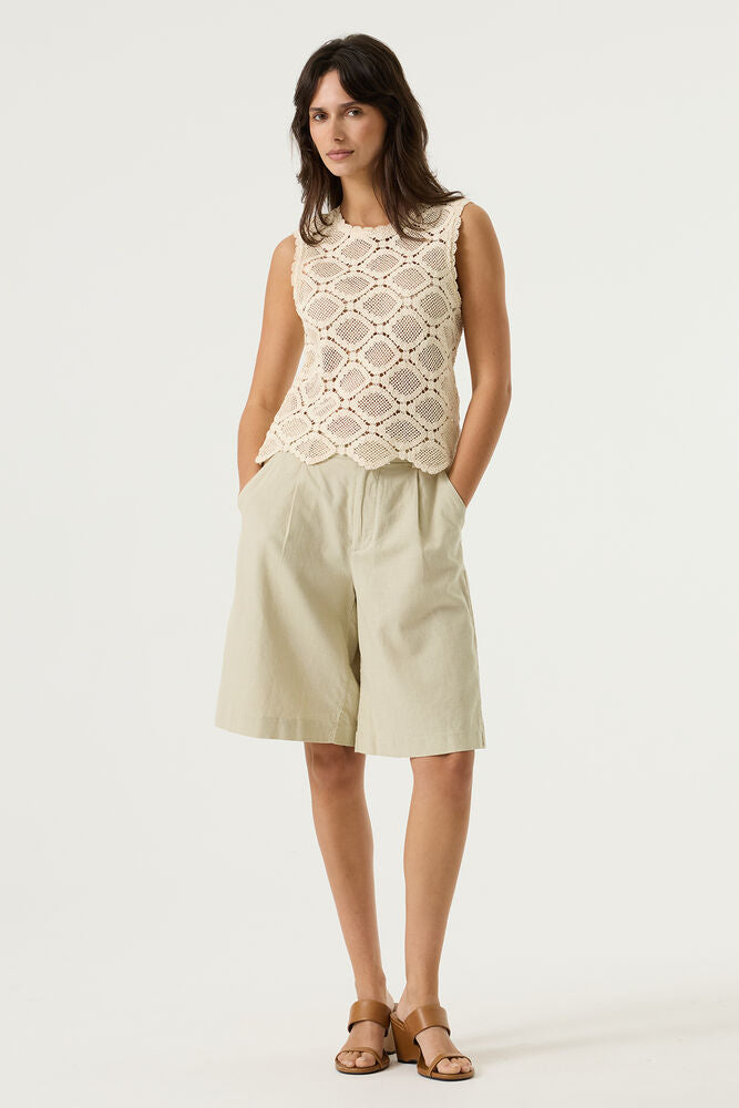 Crochet Tank Top - Off White