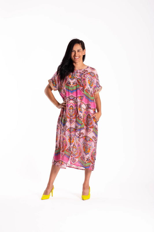 Impressions Dress - Wallpaper Print