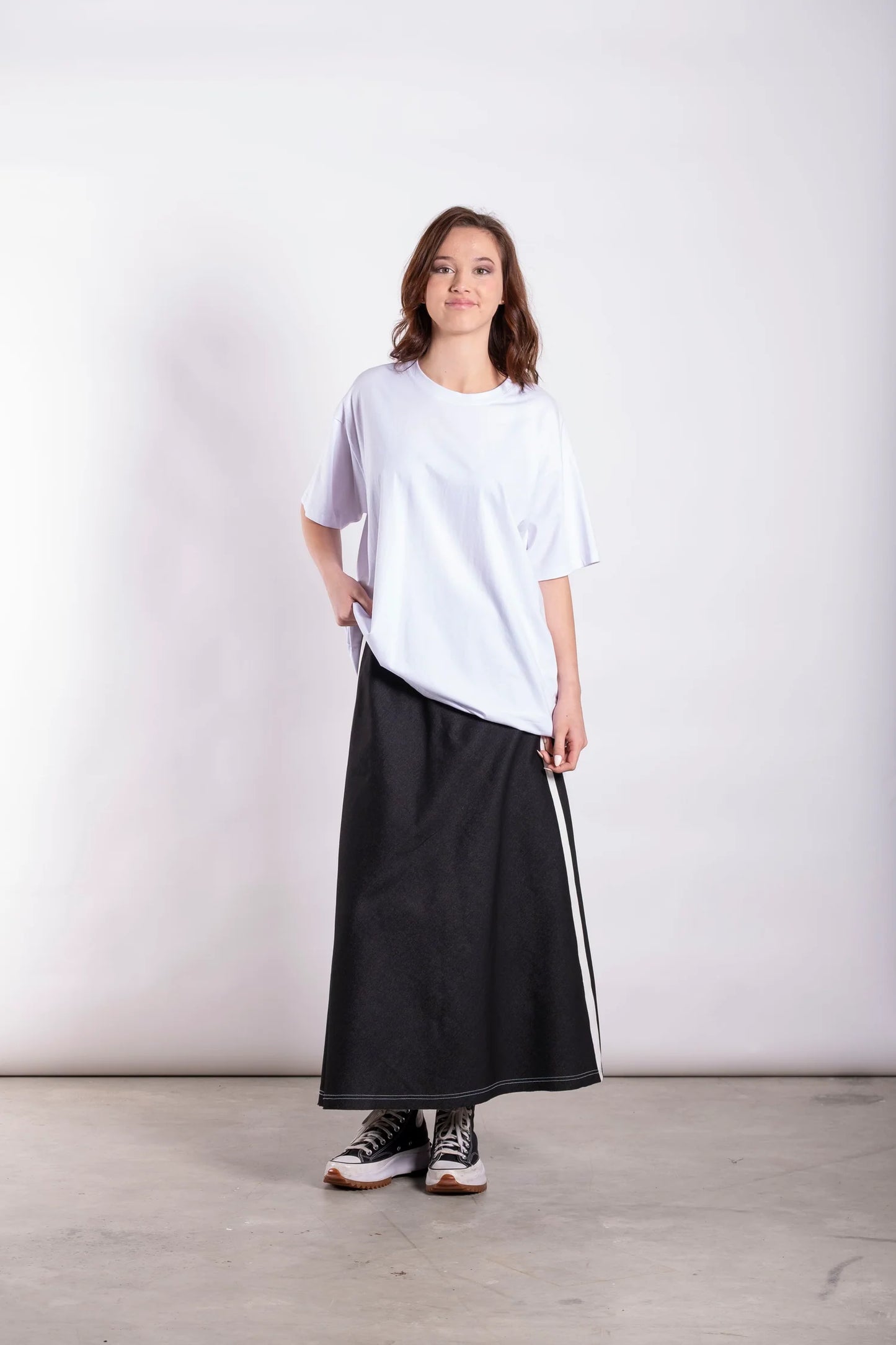 Bias Skirt - Urban Coal