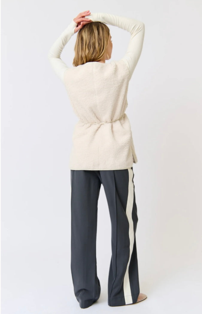 Weston Pant - Steel/Cream