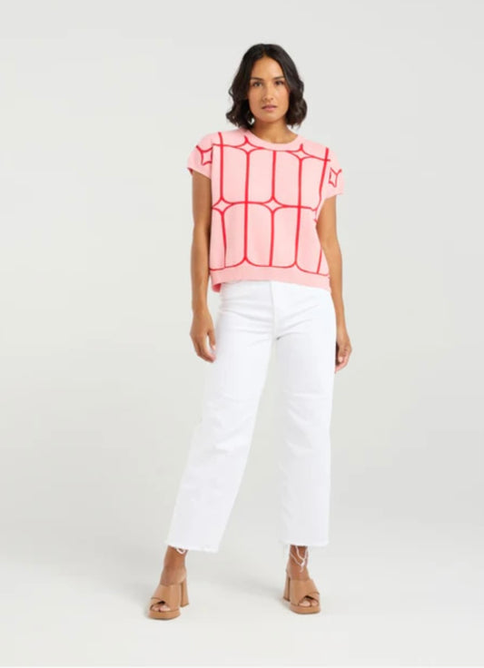 Sedgewick Knit - Blush Trelis