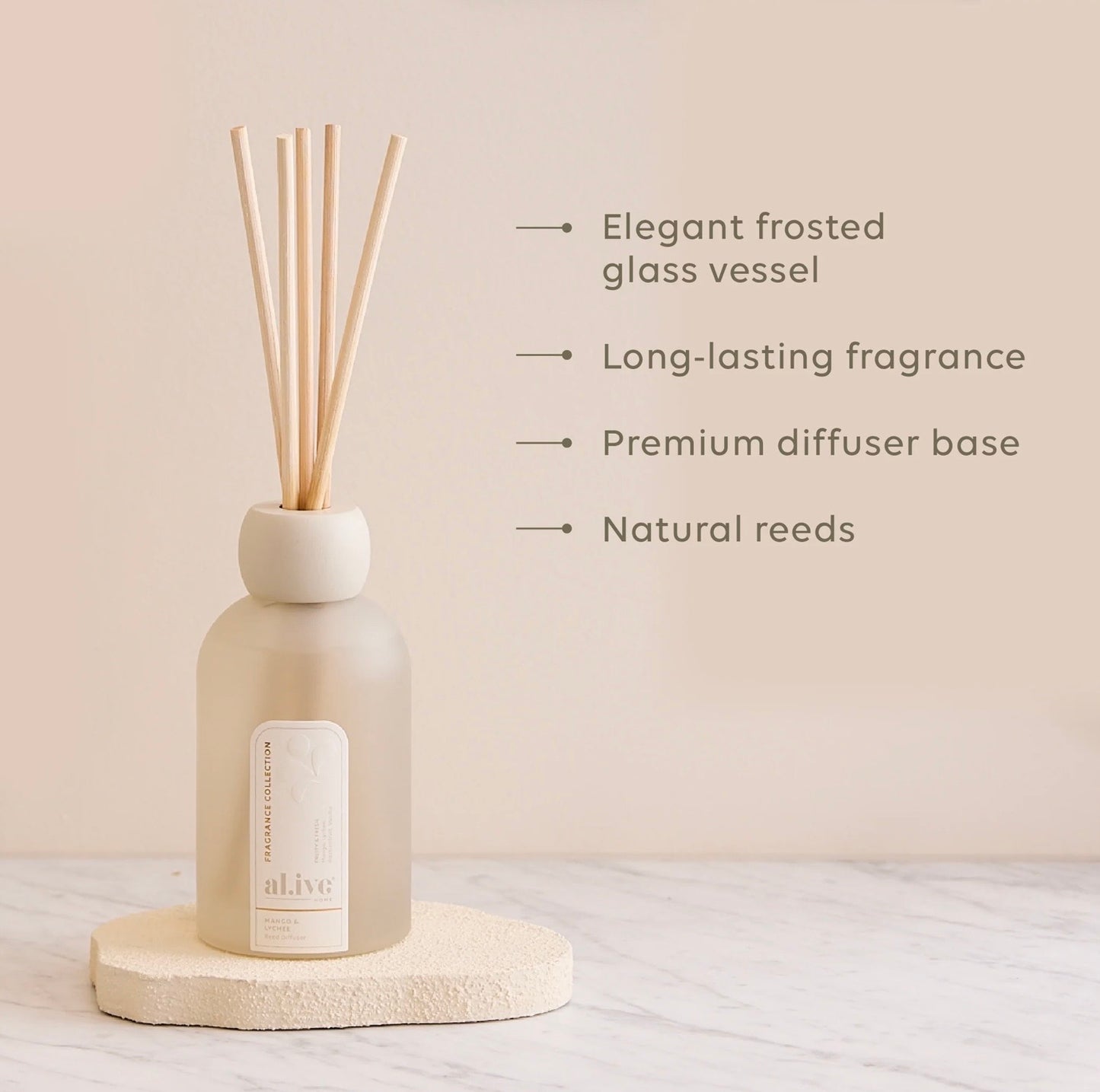 al.ive Reed Diffuser - Mango & Lychee