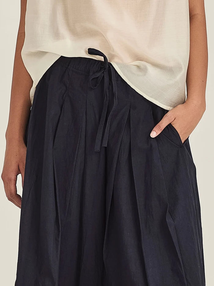 Asha Flare Pant - French Navy