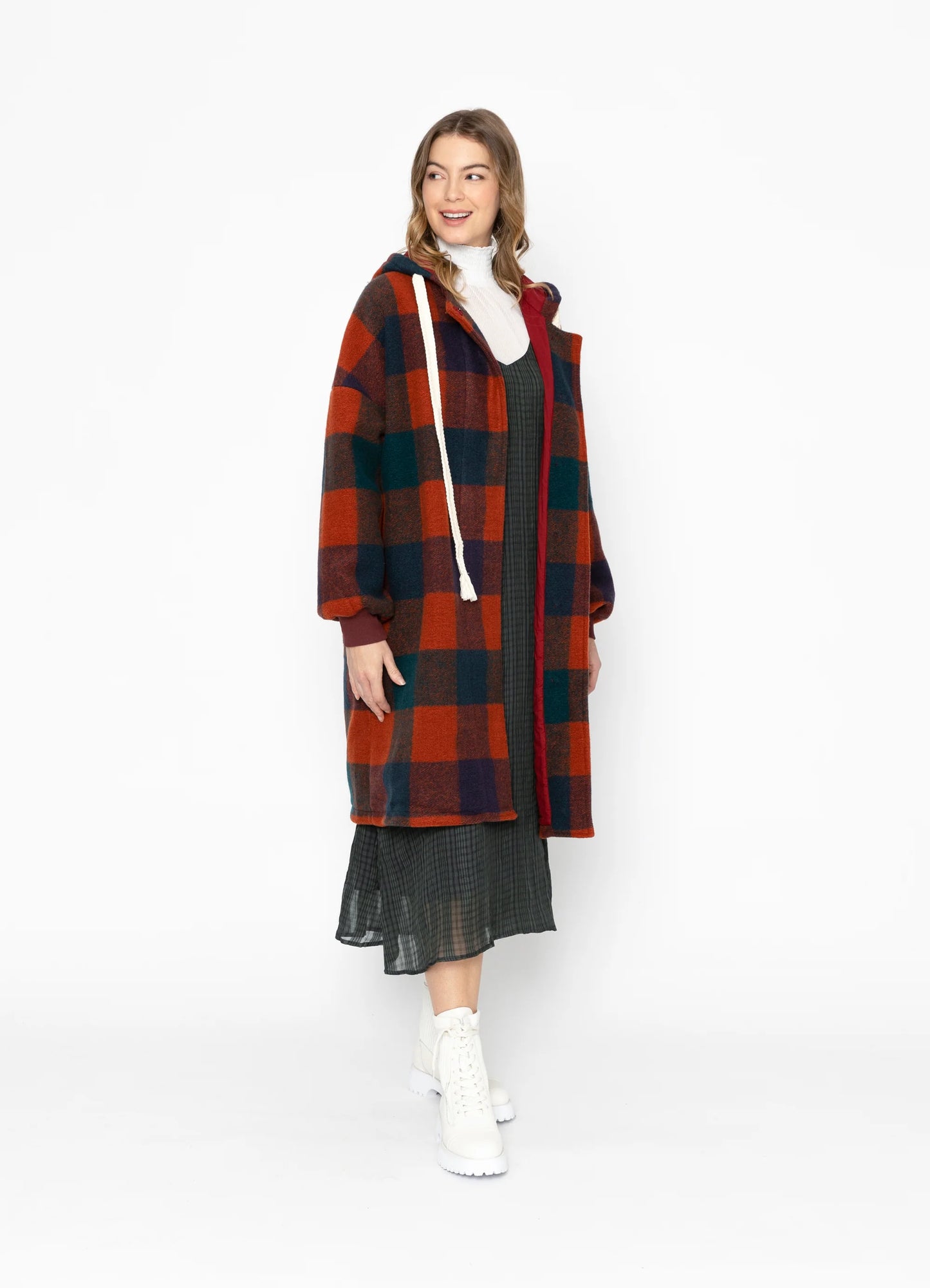 Valor Coat - Orange Check