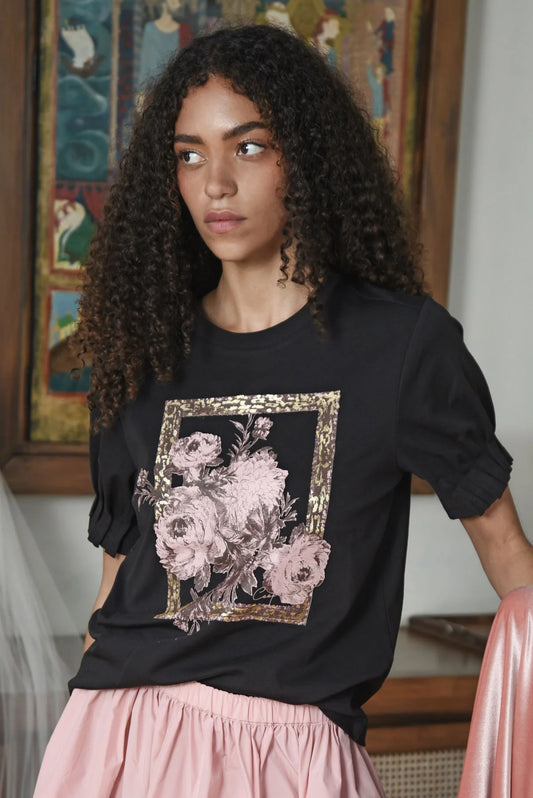 Foil & Flourish T-Shirt - Black