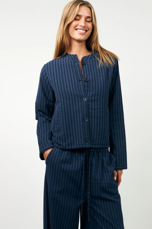 Emilia Jacket - Navy Stripe