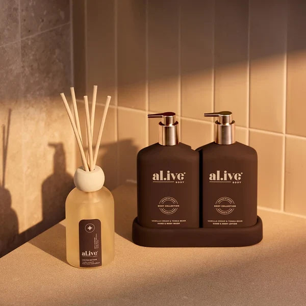al.ive - Transformative Wash & Lotion Duo - Vanilla Cream & Tonka Bean