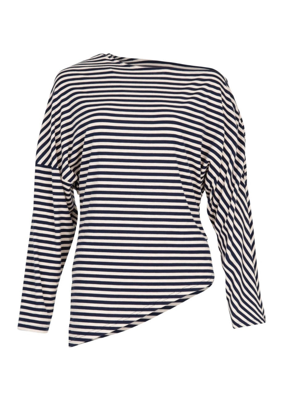 Double Agent Top - Navy Stripe