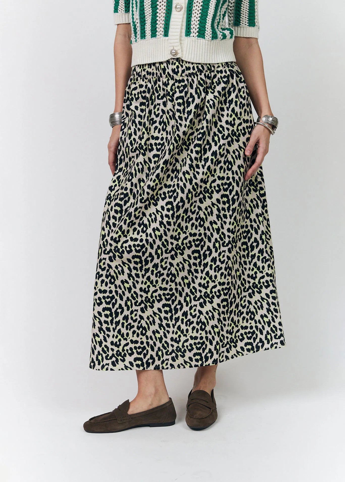 Isla Skirt - Leopard/Yellow