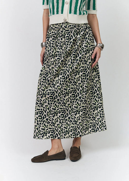 Isla Skirt - Leopard/Yellow