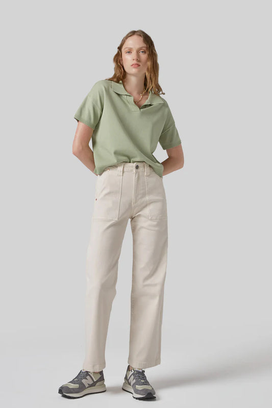 Dricoper Marfa Cream Straight Leg Trousers