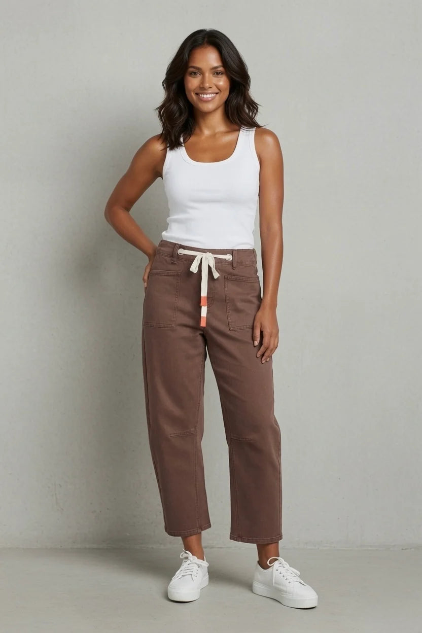 Monaco Carter Barrel Jeans - Chocolate