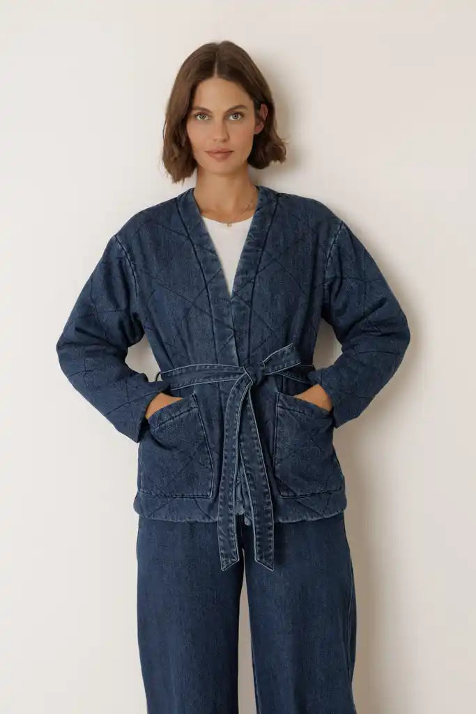Quilted Denim Jacket
