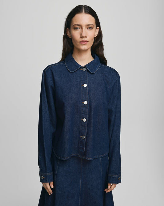 Adna Elena Shirt - Dark Blue Wash