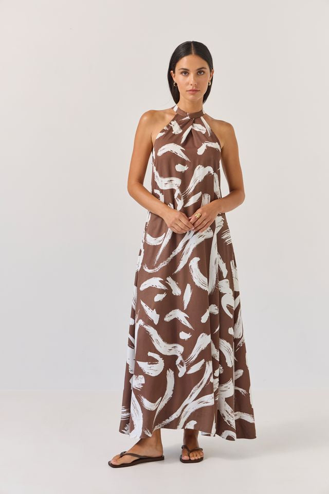 Halter Dress - Painterly