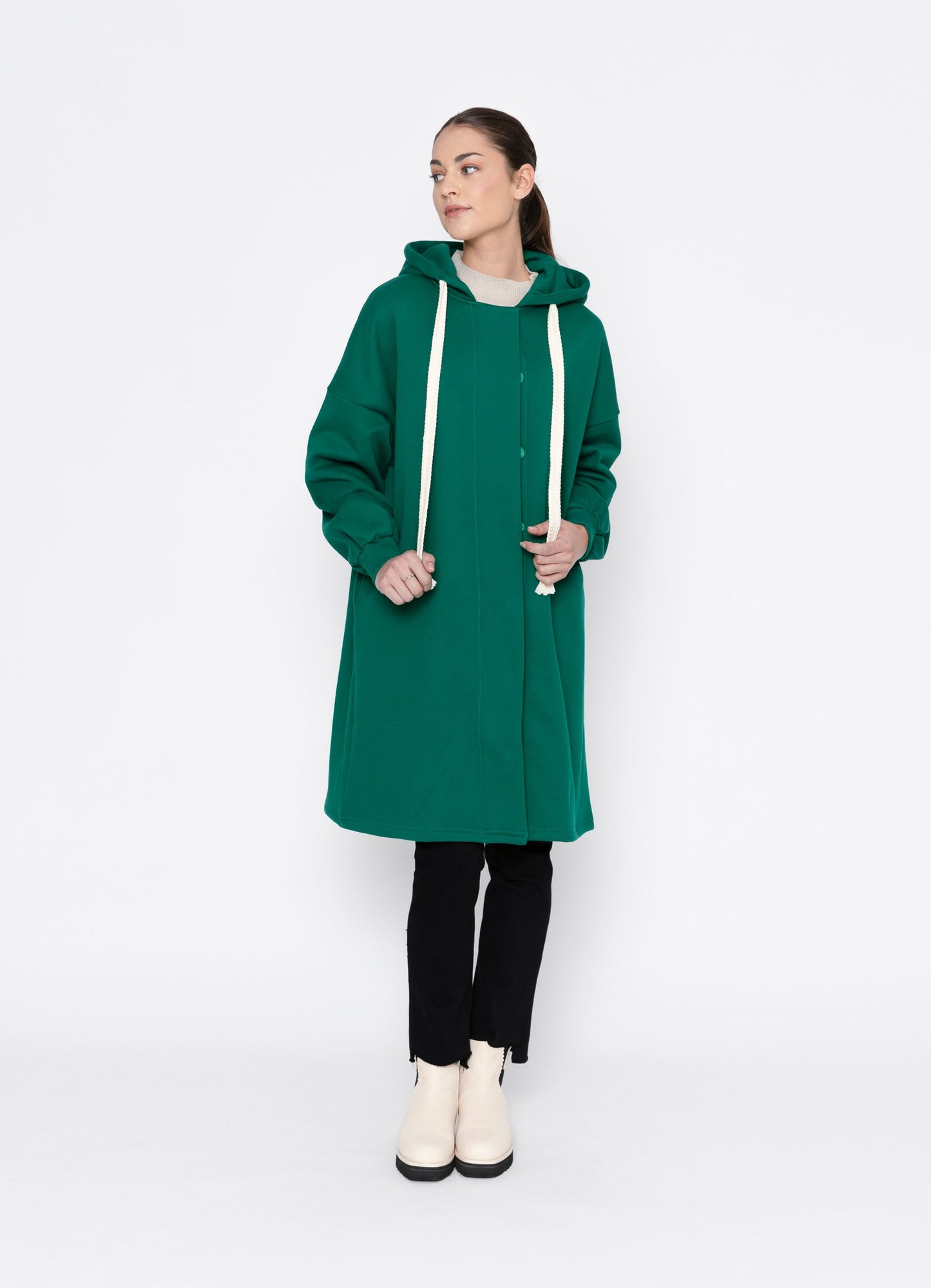 Taylor Sweatshirt Coat - Green