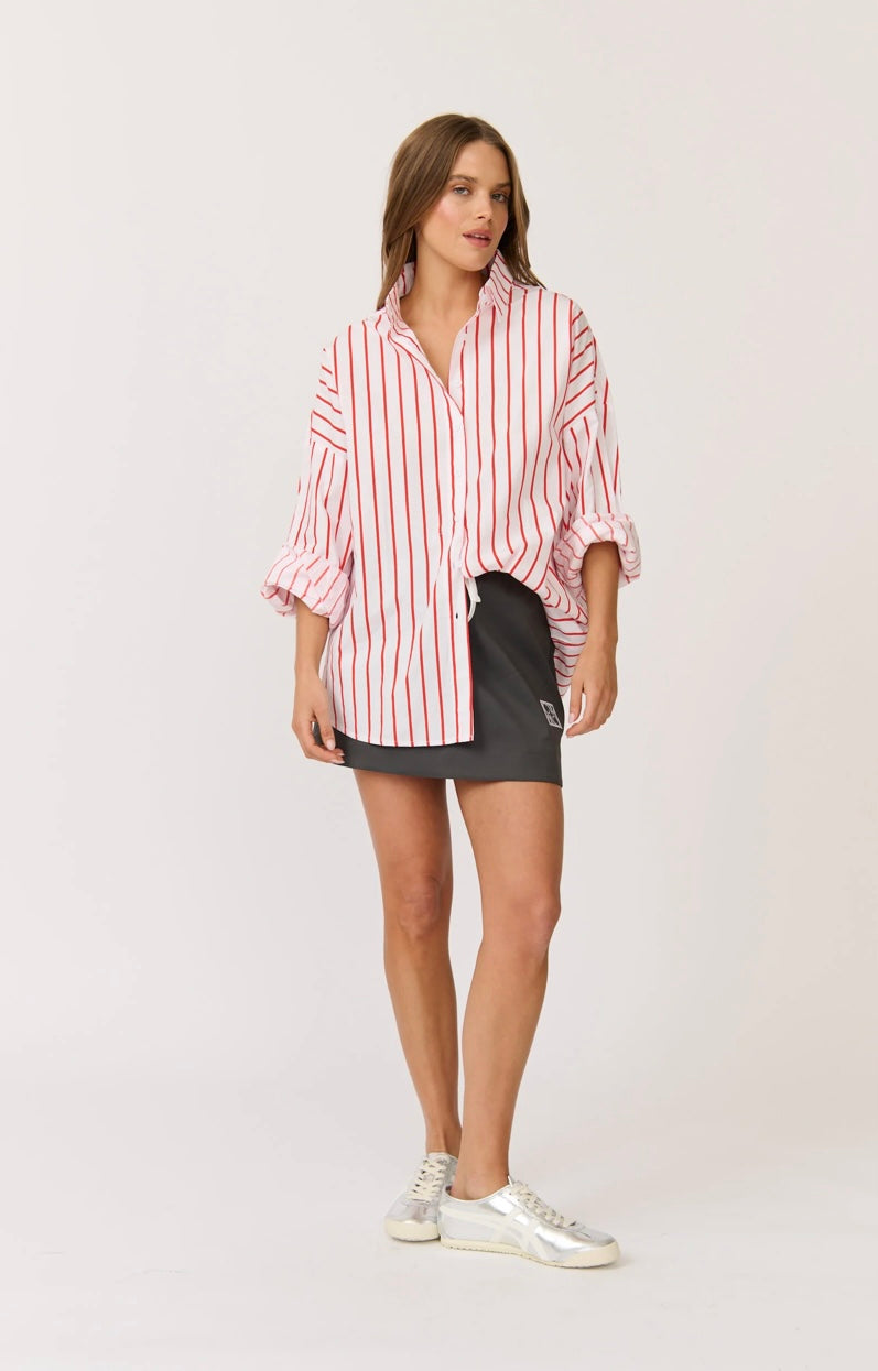 Tammy Shirt - Campari Stripe