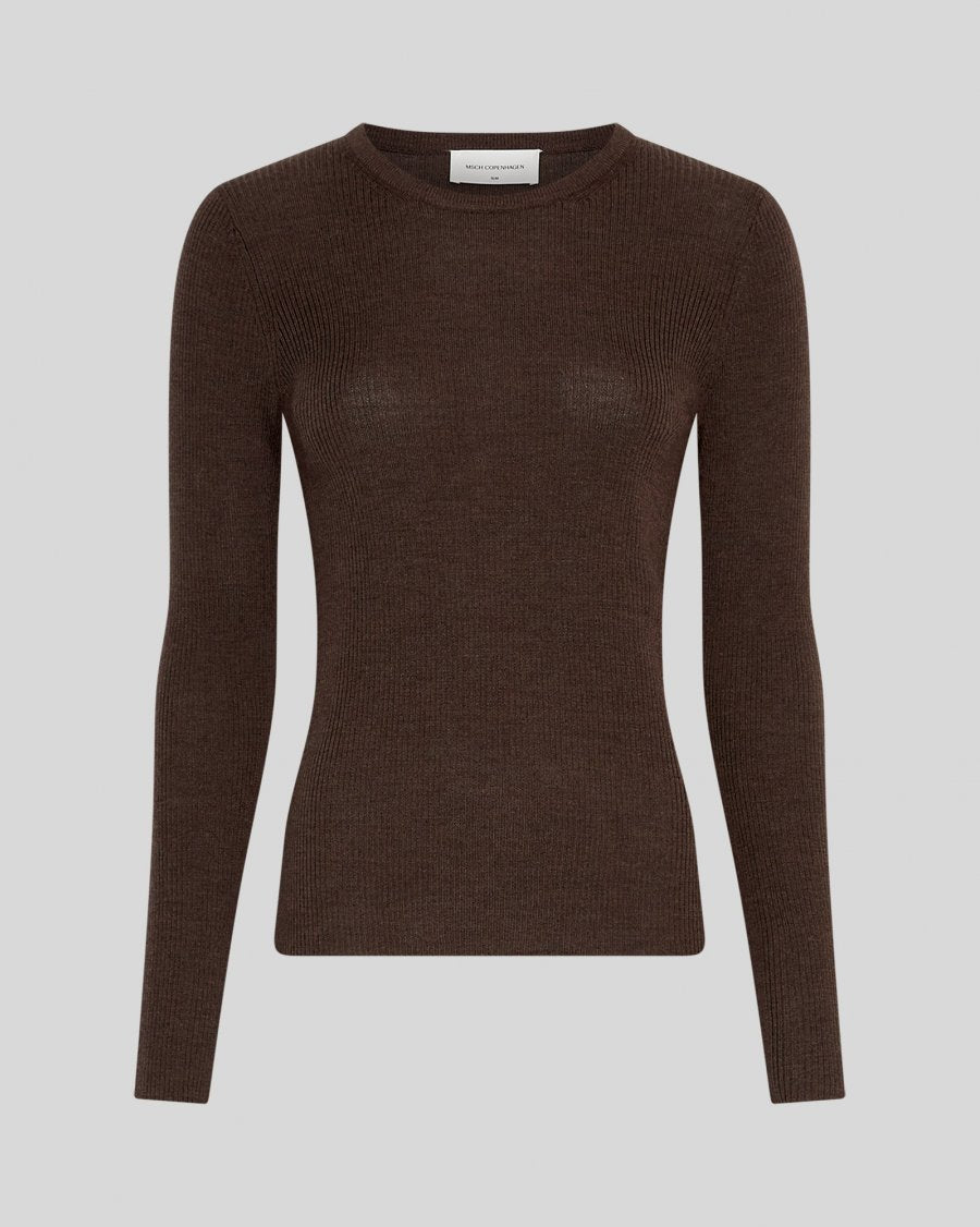 Criselle Avalina Rib Pullover - Hot Fudge
