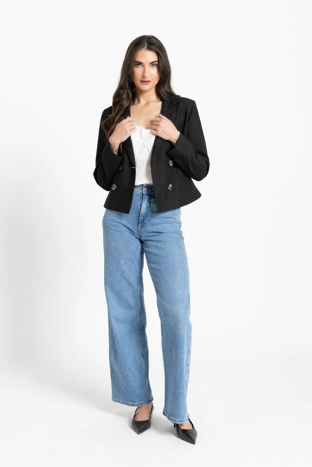 Audrey Blazer - Black Shimmer