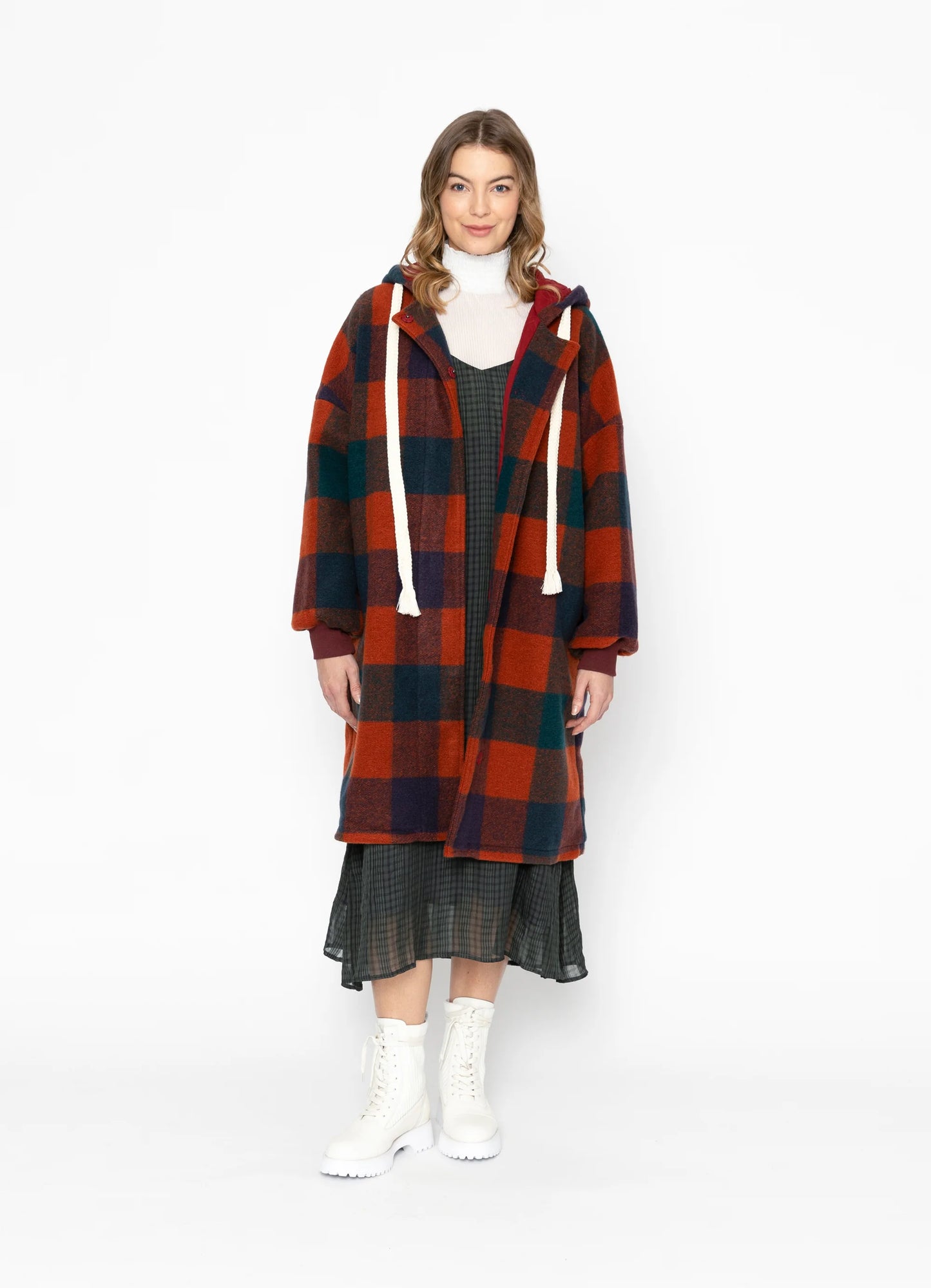 Valor Coat - Orange Check