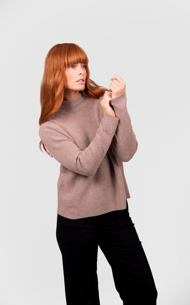 High Crew Pullover - Cobblestone