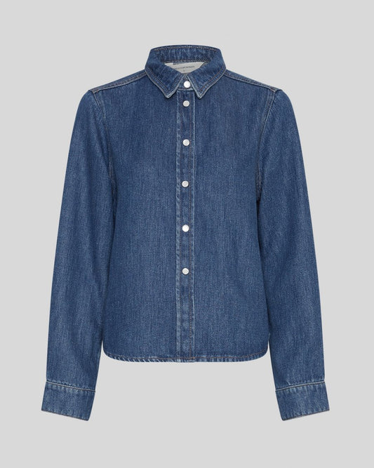 Laurentine Rue Shirt - Mid Blue Wash