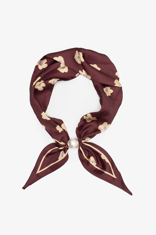 Pearl Fasten Neck Tie - Daisy Dust