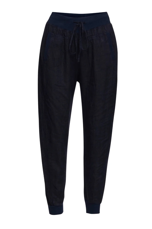 Ultimate Linen Joggers - Navy