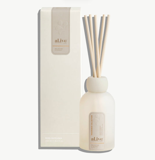 al.ive Reed Diffuser - Sea Cotton & Coconut