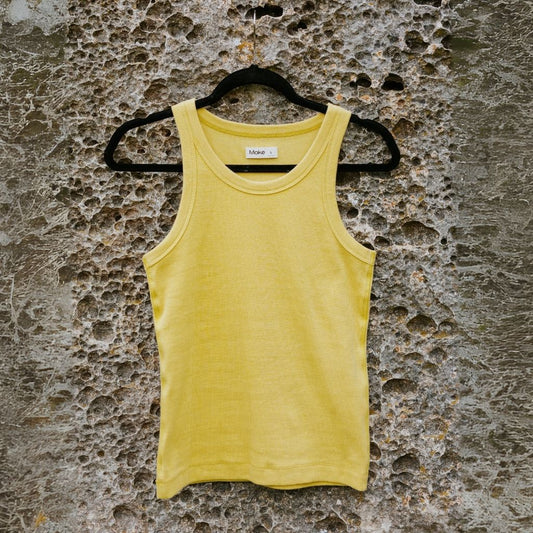 Ede Cotton Rib Tank - Lemongrass