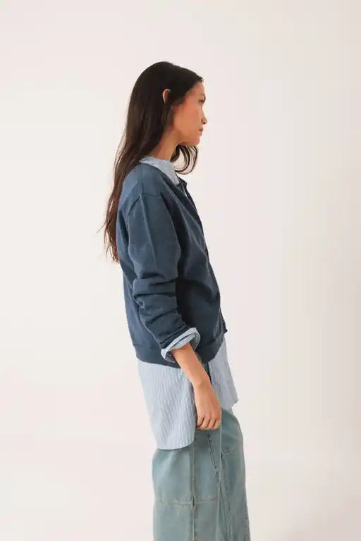 Knitted Cardigan - Indigo