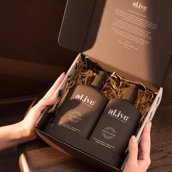 al.ive - Transformative Wash & Lotion Duo - Vanilla Cream & Tonka Bean