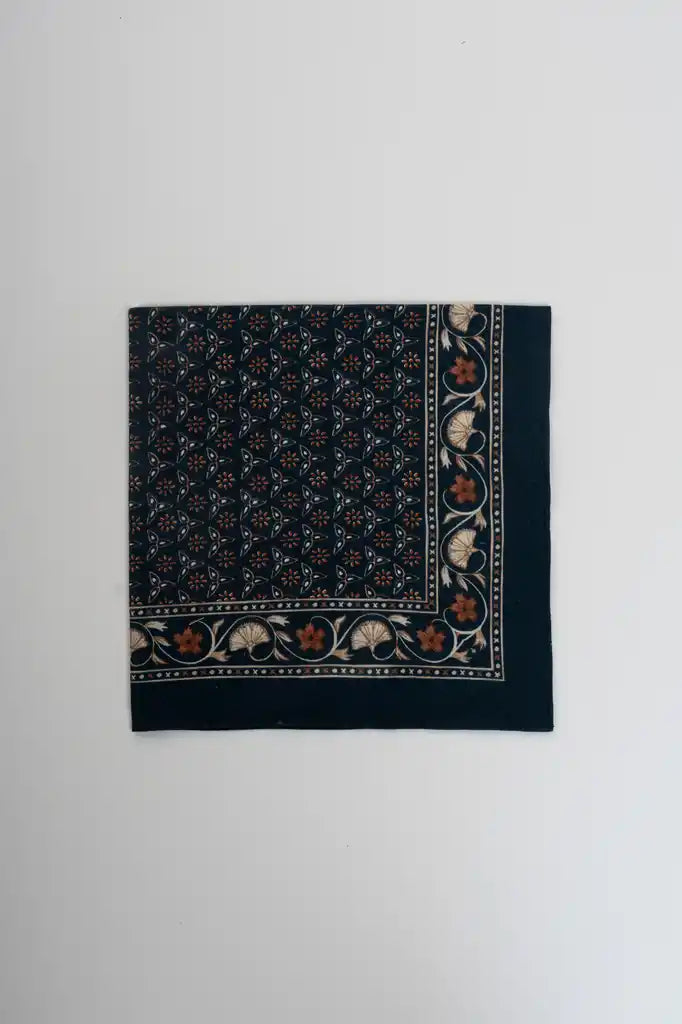 Indi & Cold Woven Scarf - Indigo