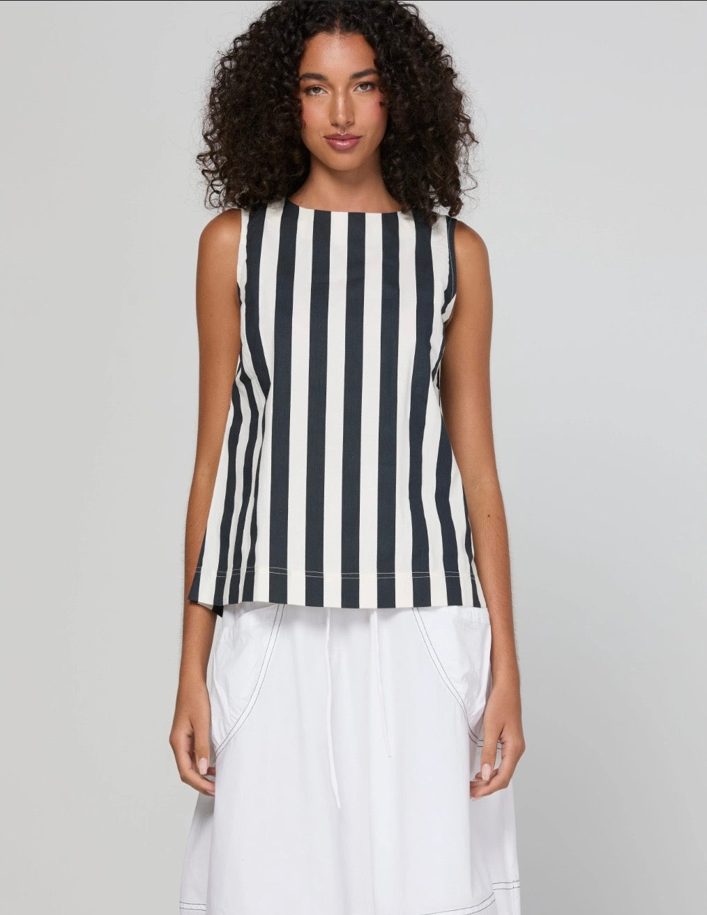 Shiro Top - Mono Stripe