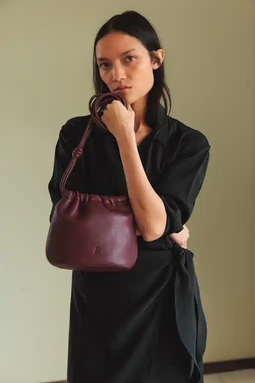 Drawstring Bag - Plum