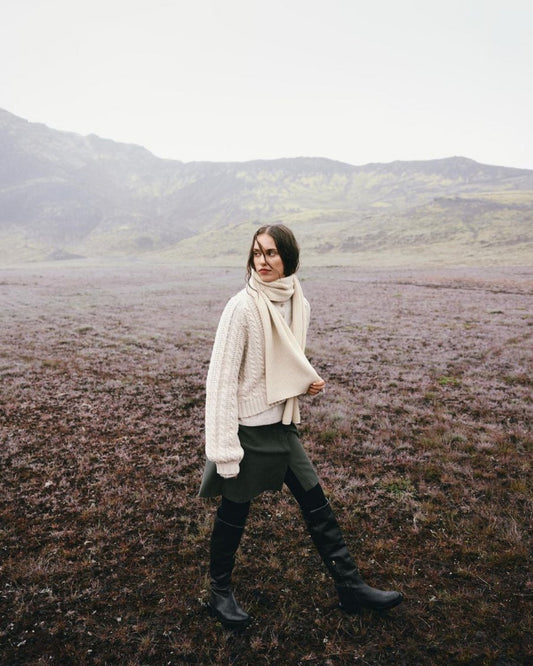 Jillena Chunky Knit Cardigan - Oatmeal