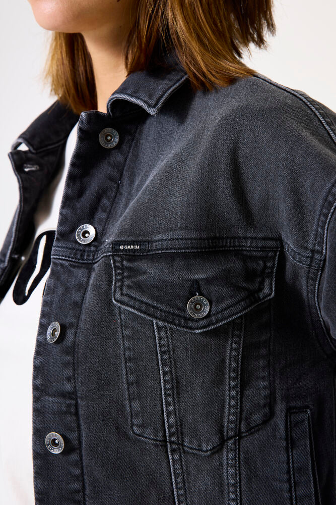Cropped Denim Jacket - Medium Used