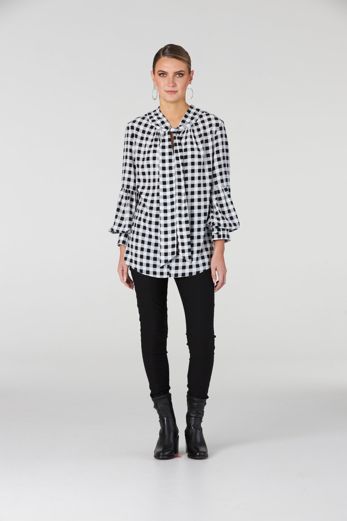 Ginza Gingham Blouse - Multi