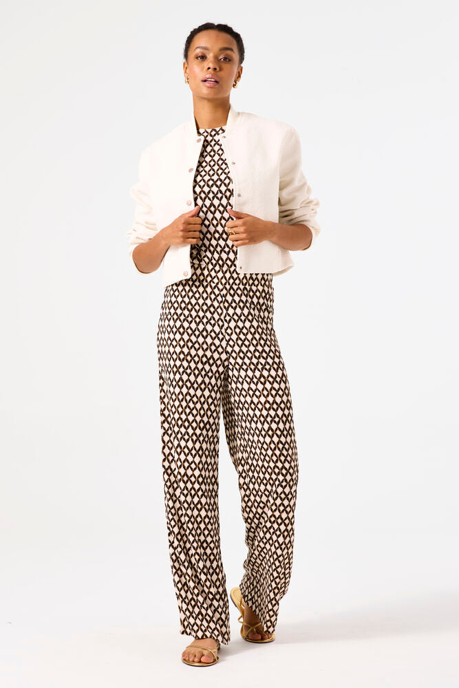 Crinkle Printed Pants