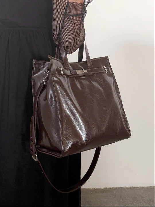 The Chalmers Tote - Cafe Crinkle