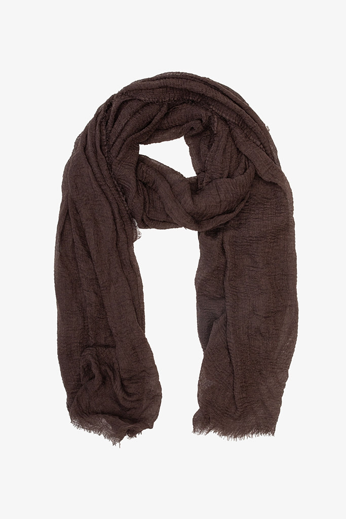 Block Colour Scarf - Cocoa
