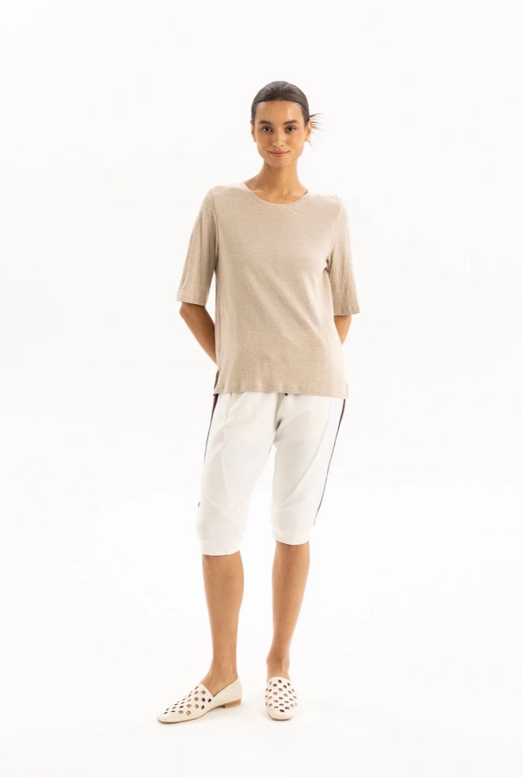 Linen Tee - Oatmeal