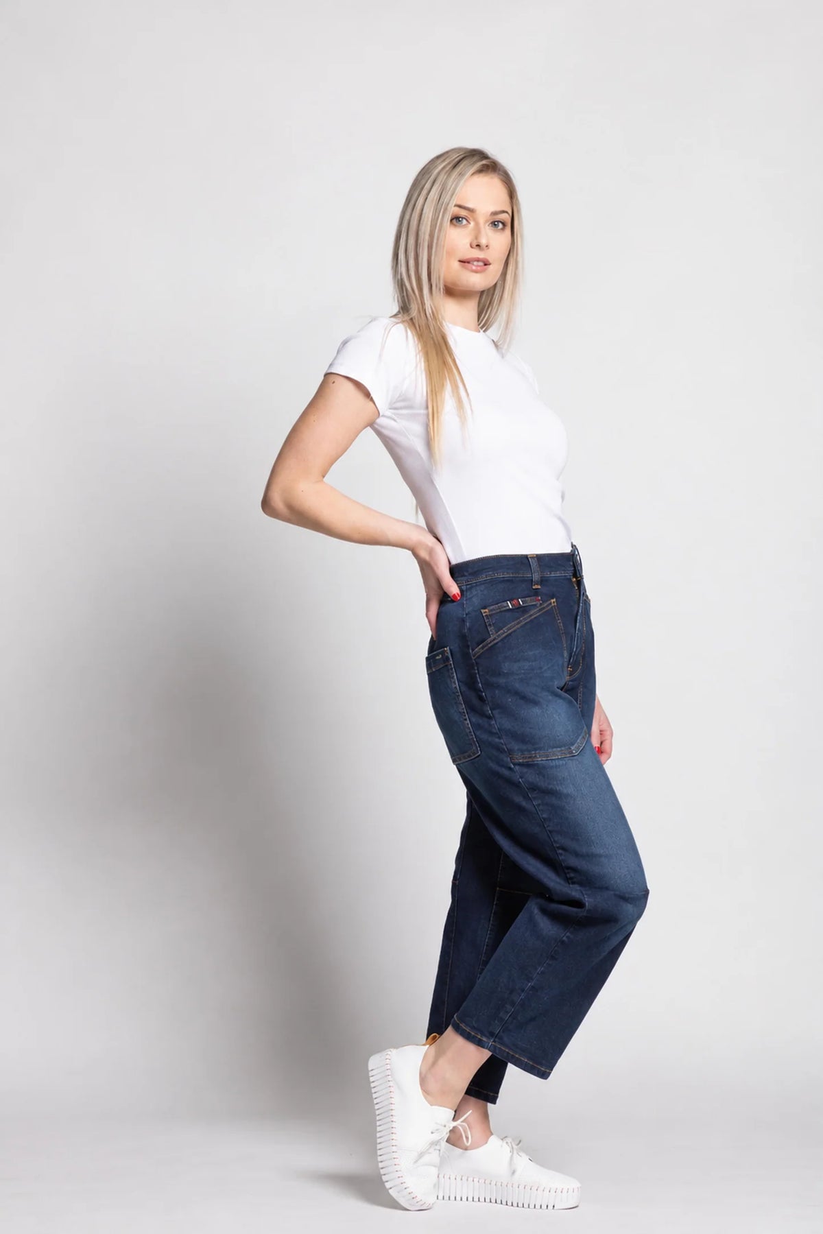 Marlow X Barrel Jeans - Sian Wash