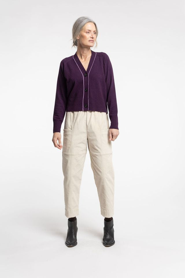 Twizel Cardigan - Plum