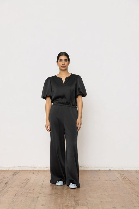 Nomad Pant - Black Satin