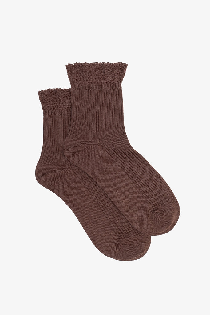 Sweet Trim Sock - Chocolate