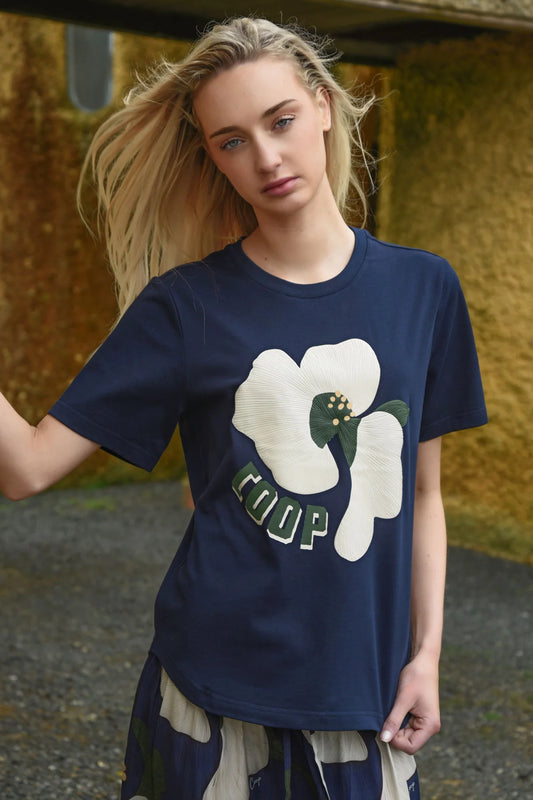 Petal Pop T-Shirt - Navy