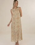 Mari Maxi Dress - Almond Print