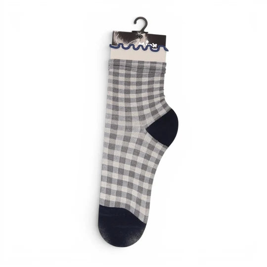 Picnic Socks - Navy/Grey